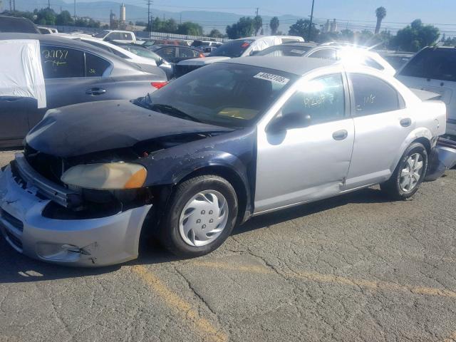 1B3EL36X03N570883 - 2003 DODGE STRATUS SE SILVER photo 2