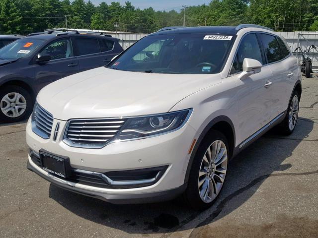 2LMTJ8LP4GBL82415 - 2016 LINCOLN MKX RESERV WHITE photo 2