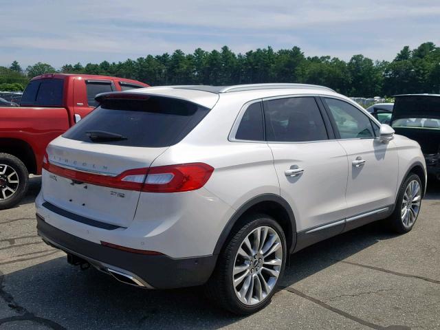 2LMTJ8LP4GBL82415 - 2016 LINCOLN MKX RESERV WHITE photo 4