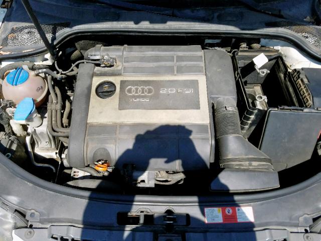 WAUNF78P56A134761 - 2006 AUDI A3 2.0 PRE WHITE photo 7