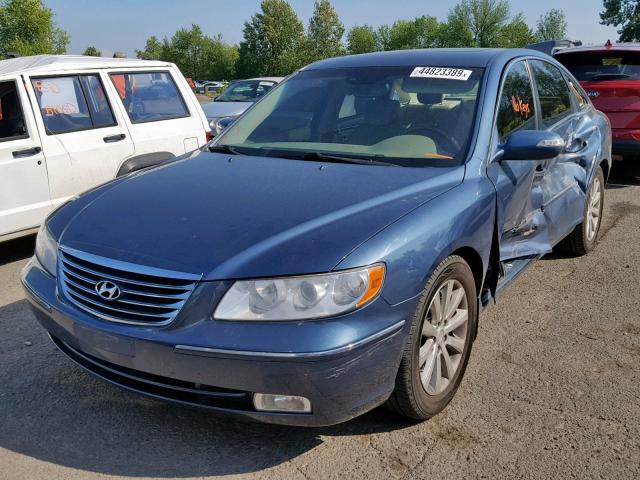 KMHFC46F19A342421 - 2009 HYUNDAI AZERA SE BLUE photo 2