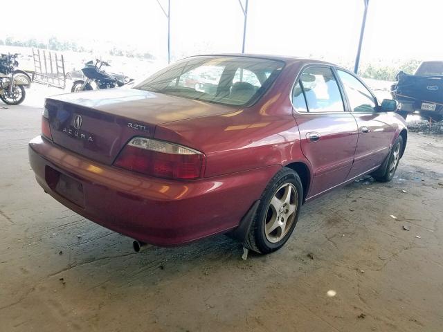 19UUA566X3A063176 - 2003 ACURA 3.2TL BURGUNDY photo 4