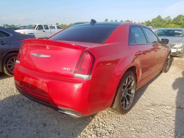 2C3CCABTXFH908689 - 2015 CHRYSLER 300 S RED photo 4