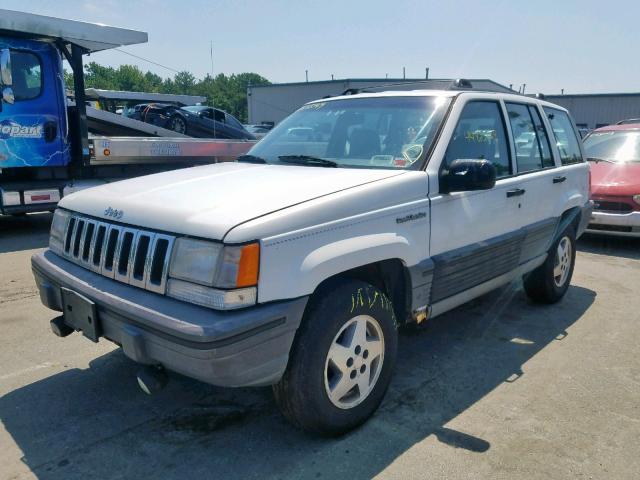 1J4GZ58S4SC517627 - 1995 JEEP GRAND CHER WHITE photo 2