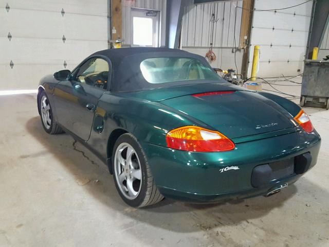 WP0CA29872U620547 - 2002 PORSCHE BOXSTER GREEN photo 3