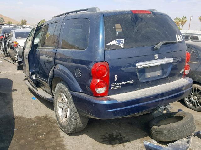 1D8HB58D24F113423 - 2004 DODGE DURANGO LI BLUE photo 3