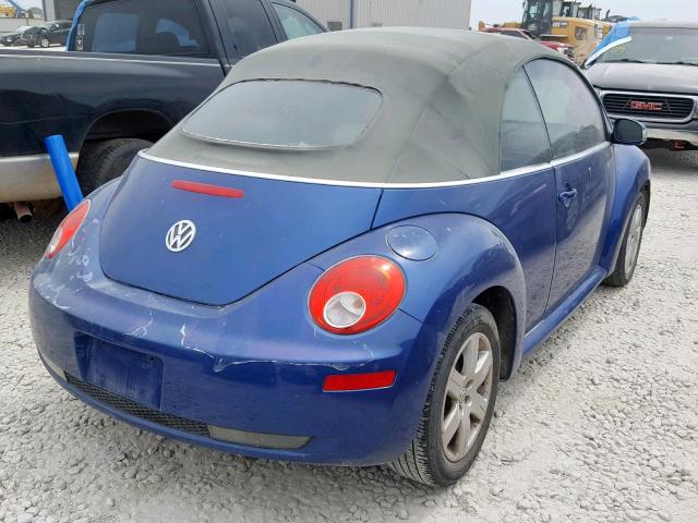 3VWRF31Y57M404430 - 2007 VOLKSWAGEN NEW BEETLE Mavi foto 4