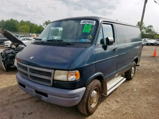 2B7HB11X3TK184237 - 1996 DODGE RAM VAN B1 GREEN photo 2