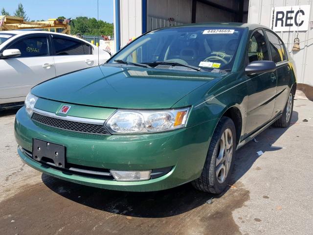 1G8AL52F64Z217543 - 2004 SATURN ION LEVEL GREEN photo 2