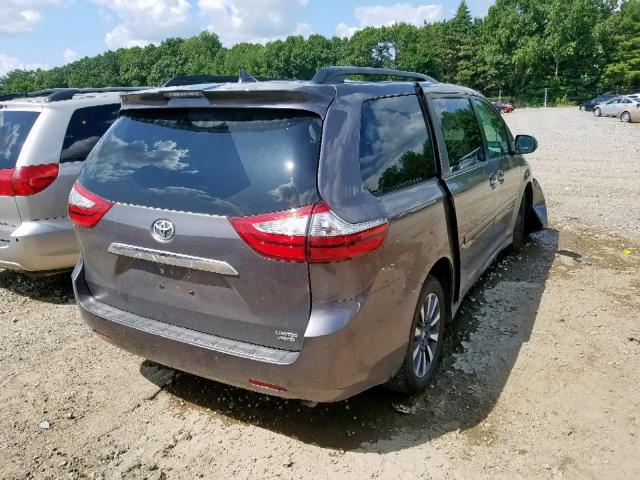 5TDDZ3DC9KS223005 - 2019 TOYOTA SIENNA LIM GRAY photo 4