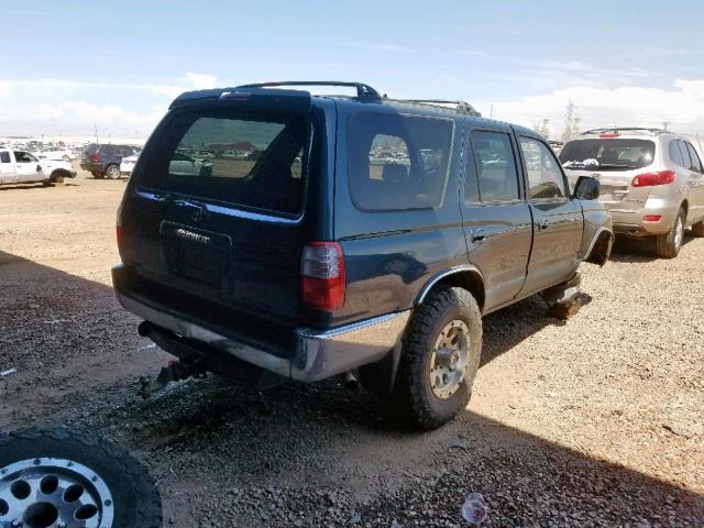 JT3HN86R4W0166236 - 1998 TOYOTA 4RUNNER SR BLUE photo 4