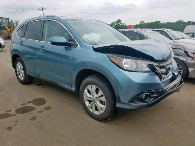 5J6RM4H7XDL066803 - 2013 HONDA CR-V EXL BLUE photo 1