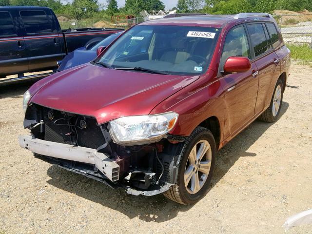 JTEES42A692151161 - 2009 TOYOTA HIGHLANDER RED photo 2