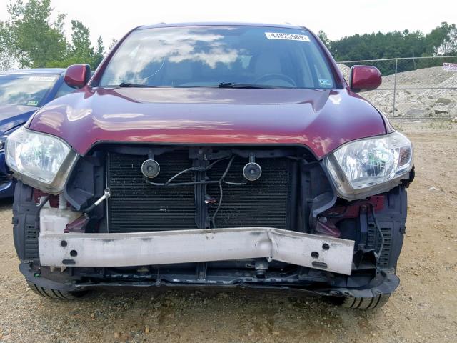 JTEES42A692151161 - 2009 TOYOTA HIGHLANDER RED photo 9
