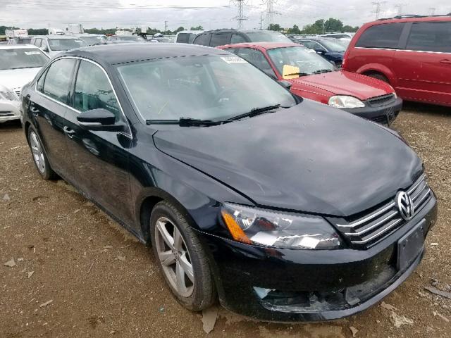 1VWBP7A35EC008684 - 2014 VOLKSWAGEN PASSAT SE BLACK photo 1