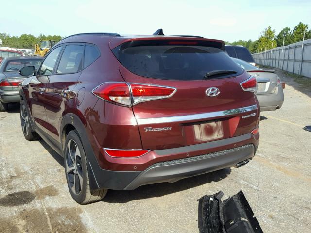 KM8J33A23GU073908 - 2016 HYUNDAI TUCSON LIM RED photo 3