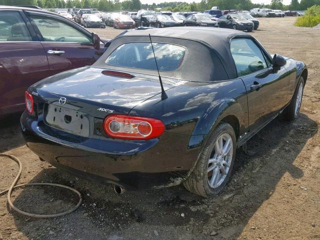 JM1NC25F390203760 - 2009 MAZDA MX-5 MIATA BLACK photo 4