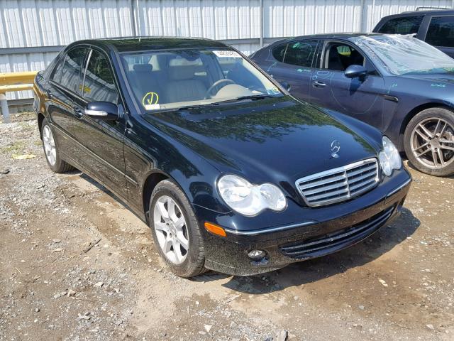 WDBRF87H37F879242 - 2007 MERCEDES-BENZ C 350 4MAT BLACK photo 1