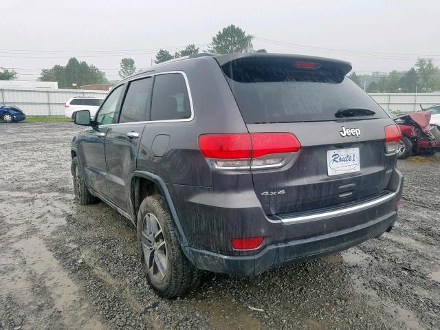 1C4RJFBG4JC297565 - 2018 JEEP GRAND CHER GRAY photo 3