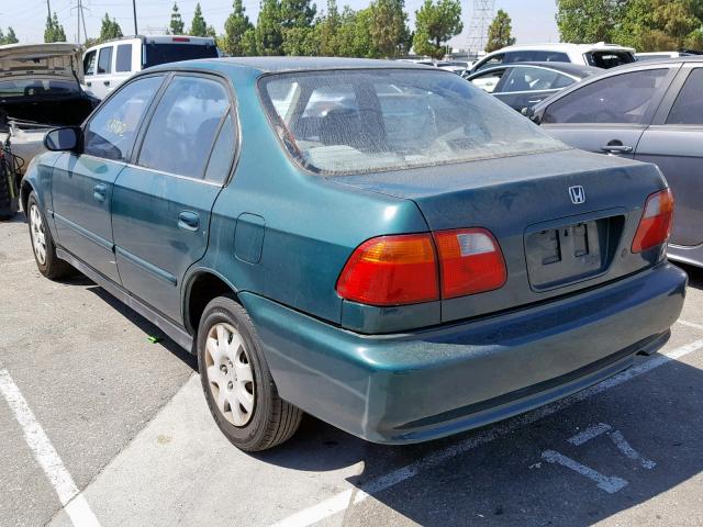 2HGEJ6610YH595141 - 2000 HONDA CIVIC BASE GREEN photo 3