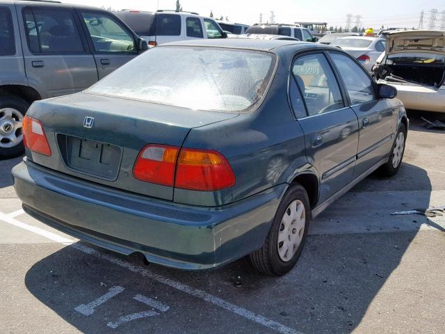 2HGEJ6610YH595141 - 2000 HONDA CIVIC BASE GREEN photo 4