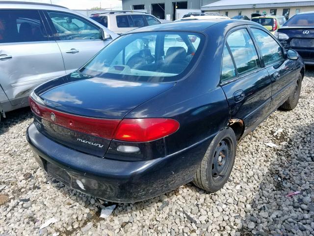 1MELM10P1VW651743 - 1997 MERCURY TRACER GS BLACK photo 4