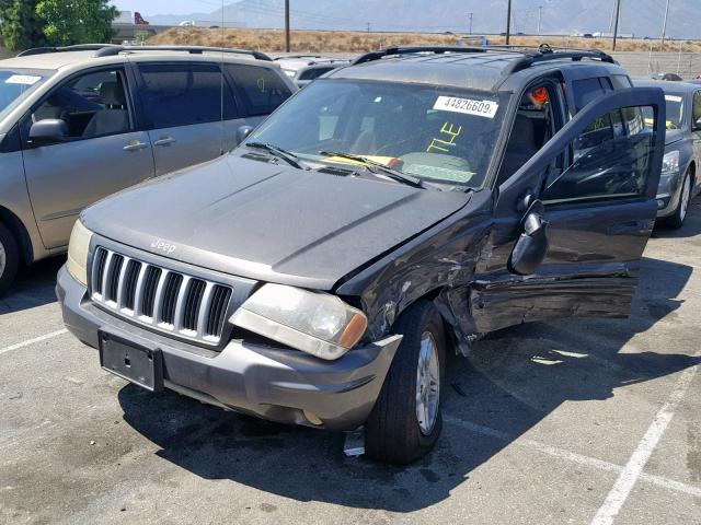 1J4GX48SX4C340598 - 2004 JEEP GRAND CHER GRAY photo 2