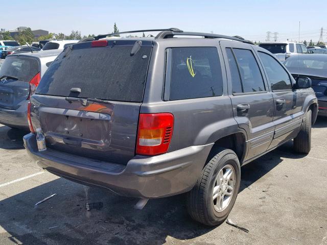 1J4GX48SX4C340598 - 2004 JEEP GRAND CHER GRAY photo 4