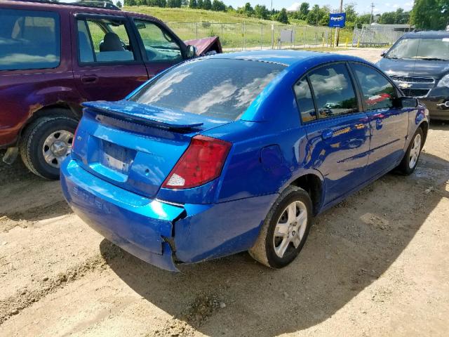 1G8AZ52F84Z176055 - 2004 SATURN ION LEVEL BLUE photo 4
