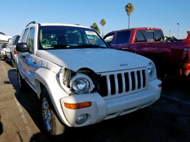 1J8GK58K93W505394 - 2003 JEEP LIBERTY LI WHITE photo 1