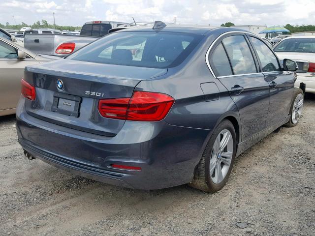 WBA8B9G59JNU98008 - 2018 BMW 330 I GRAY photo 4