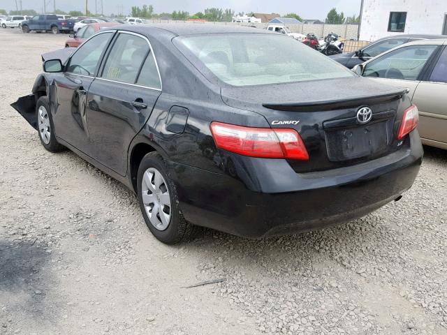 4T1BE46K37U572480 - 2007 TOYOTA CAMRY NEW BLACK photo 3