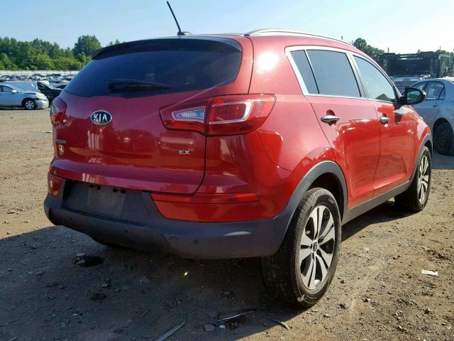 KNDPC3A23C7192615 - 2012 KIA SPORTAGE E RED photo 4