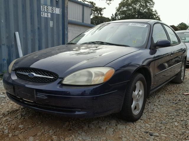 1FAFP55211A257313 - 2001 FORD TAURUS SES BLUE photo 2