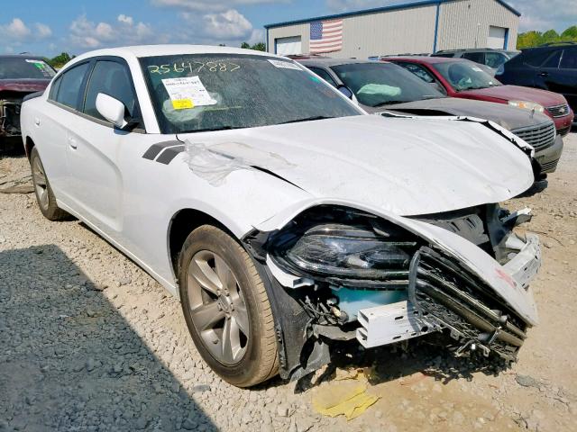 2C3CDXHG5JH155950 - 2018 DODGE CHARGER SX WHITE photo 1