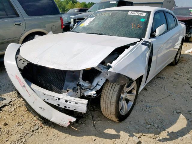 2C3CDXHG5JH155950 - 2018 DODGE CHARGER SX WHITE photo 2