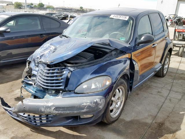 3C8FY68B22T334210 - 2002 CHRYSLER PT CRUISER BLUE photo 2