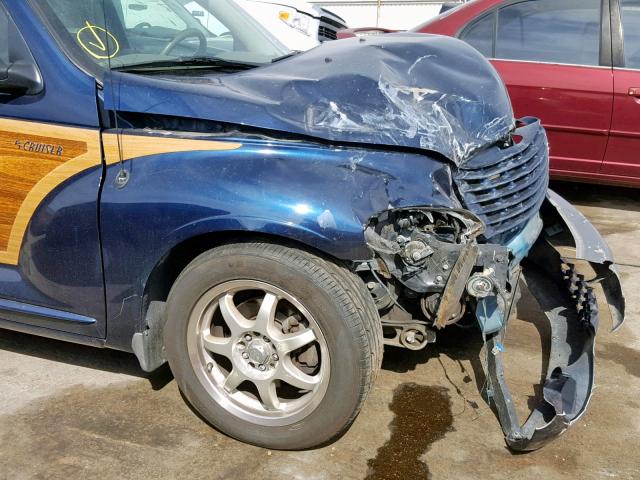 3C8FY68B22T334210 - 2002 CHRYSLER PT CRUISER BLUE photo 9