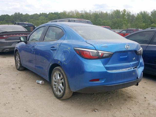 3MYDLBZV7GY138560 - 2016 TOYOTA SCION IA BLUE photo 3