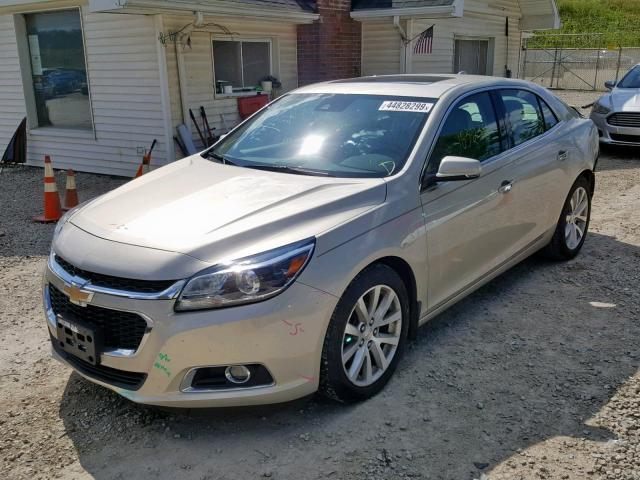 1G11H5SL1EF141710 - 2014 CHEVROLET MALIBU LTZ ოქროსფერი ფოტო 2