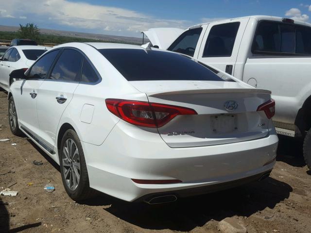 5NPE34AF7HH502266 - 2017 HYUNDAI SONATA SPO WHITE photo 3