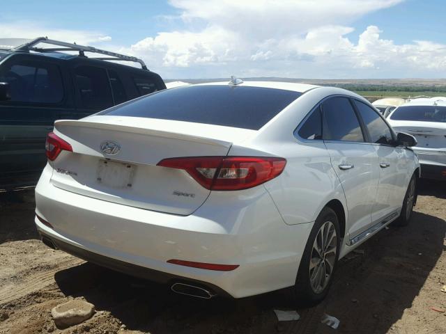 5NPE34AF7HH502266 - 2017 HYUNDAI SONATA SPO WHITE photo 4