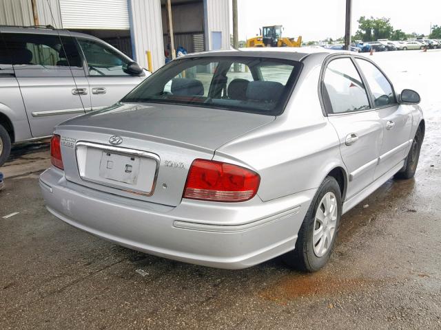 KMHWF25S13A866024 - 2003 HYUNDAI SONATA GL SILVER photo 4