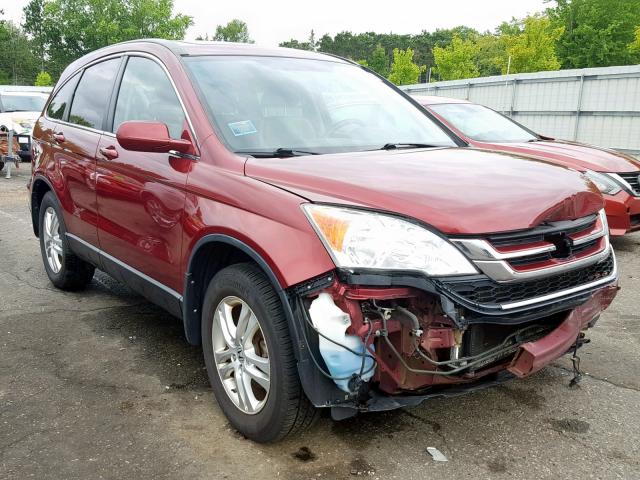 5J6RE4H75AL061677 - 2010 HONDA CR-V EXL MAROON photo 1