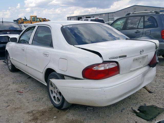 1YVGF22C525279493 - 2002 MAZDA 626 LX WHITE photo 3