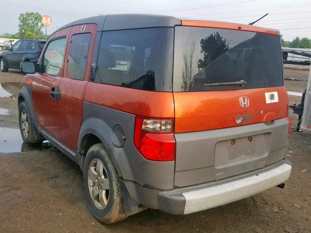 5J6YH28573L022002 - 2003 HONDA ELEMENT EX ORANGE photo 3