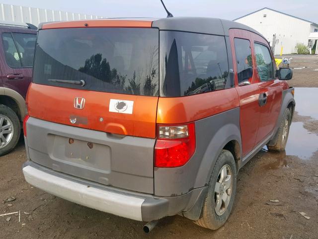 5J6YH28573L022002 - 2003 HONDA ELEMENT EX ORANGE photo 4