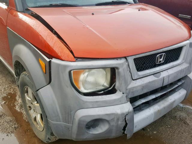 5J6YH28573L022002 - 2003 HONDA ELEMENT EX ORANGE photo 9