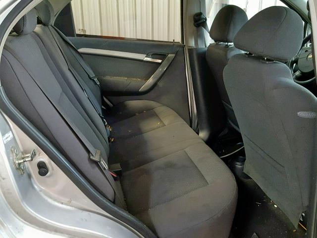 KL1TD56698B132790 - 2008 CHEVROLET AVEO BASE ვერცხლისფერი ფოტო 6