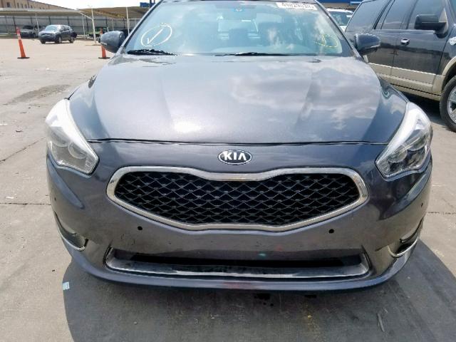 KNALN4D78G5198849 - 2016 KIA CADENZA LU GRAY photo 9